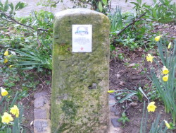 Plague well marker stone