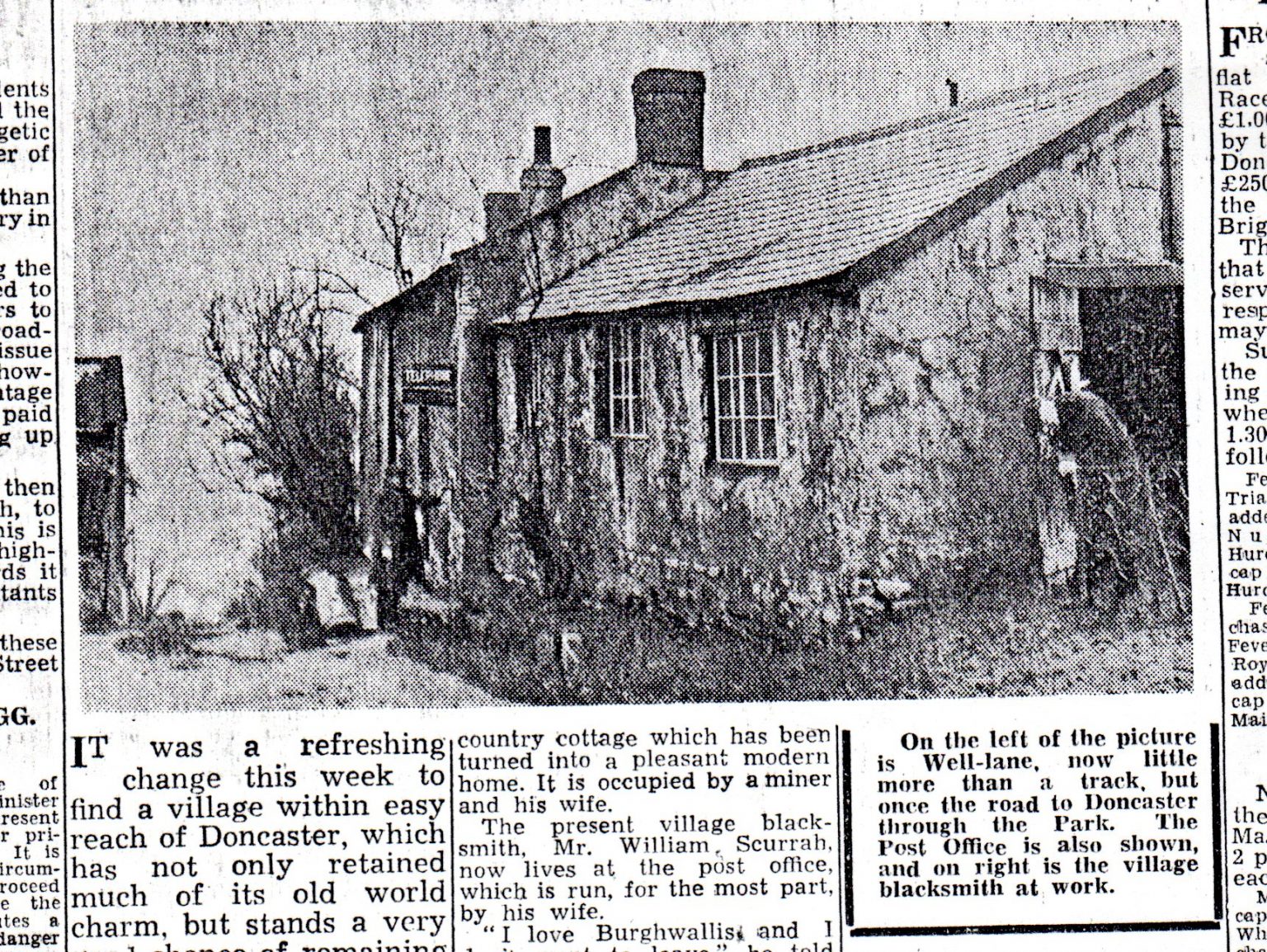 Well Lane 1947 Burghwallis