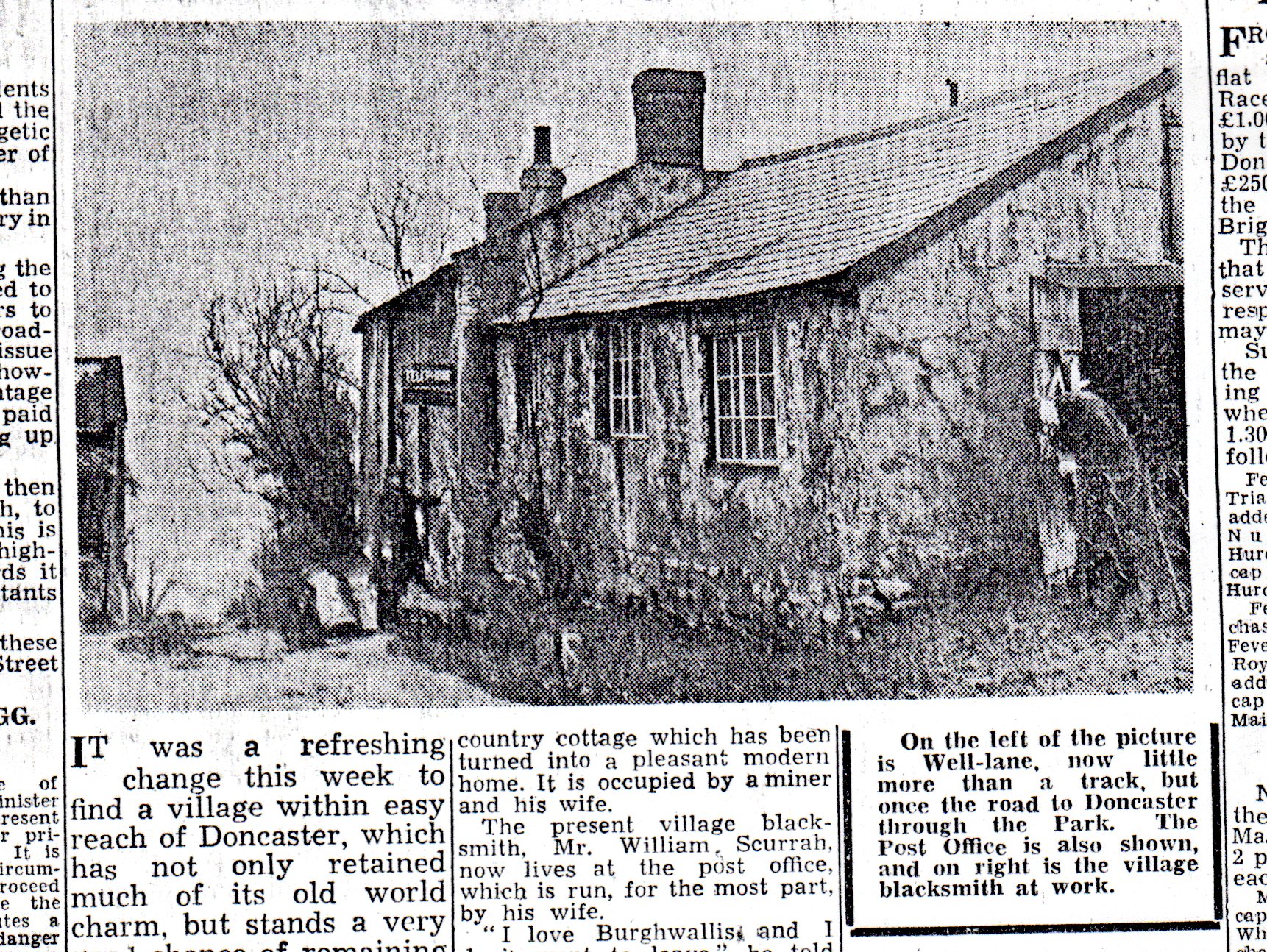 Well Lane 1947 Burghwallis